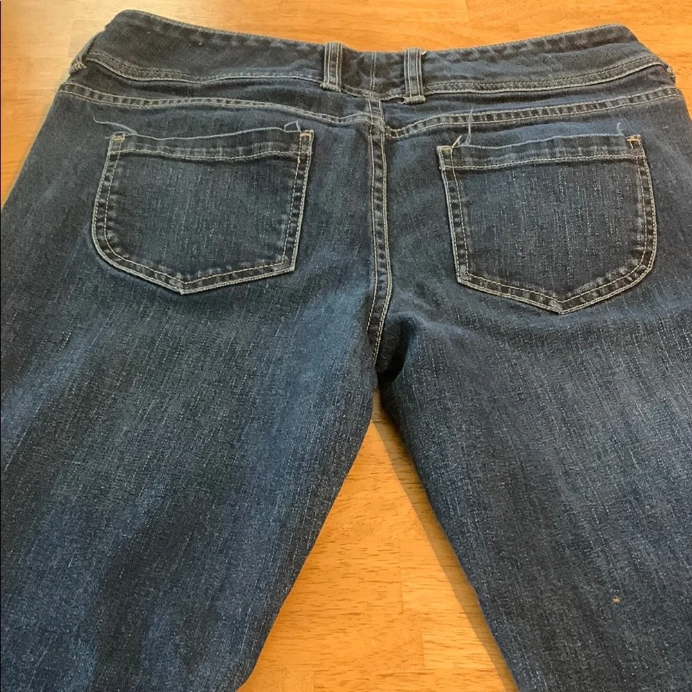 The Limited Blue Flare Wide Leg Denim